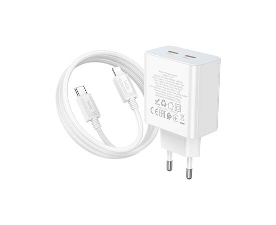 Зарядное устройство HOCO C108A charger set (C to iP) White (6931474784445), изображение 6