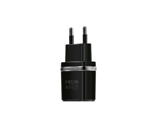 Зарядное устройство HOCO C12 Smart dual USB (Micro cable)charger set Black (6957531064114), изображение 2 Зарядное устройство HOCO C12 Smart dual USB (Micro cable)charger set Black (6957531064114), изображение 2