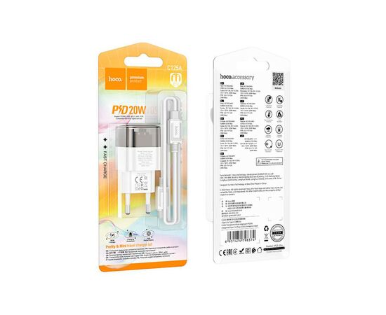 Зарядное устройство HOCO C125A Transparent Transparent Black (6931474798374), изображение 5 Зарядное устройство HOCO C125A Transparent Transparent Black (6931474798374), изображение 5