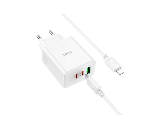 Зарядное устройство HOCO C126A Pure White (6931474798732), изображение 2 Зарядное устройство HOCO C126A Pure White (6931474798732), изображение 2