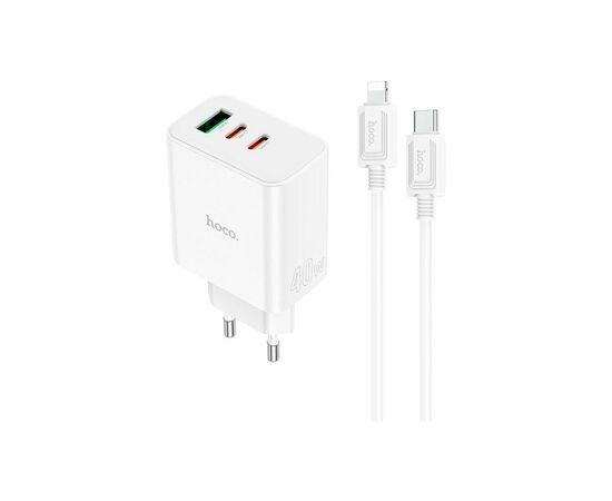 Зарядное устройство HOCO C126A Pure White (6931474798732)