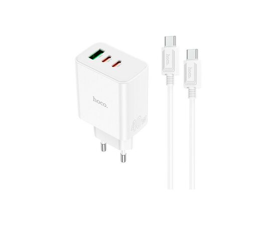Зарядний пристрій HOCO C126A Pure White (6931474798749)