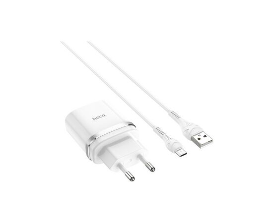 Зарядное устройство HOCO C12Q Smart QC3.0 charger set(Micro) White (6931474716286)