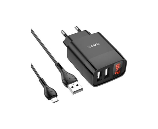 Зарядное устройство HOCO C86A set (Micro) Black (6931474746290), изображение 2