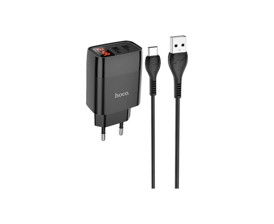 Зарядний пристрій HOCO C86A set (Type-C) Black (6931474746313)