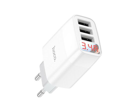 Зарядное устройство HOCO C93A Easy charge White (6931474760593), изображение 2 Зарядное устройство HOCO C93A Easy charge White (6931474760593), изображение 2