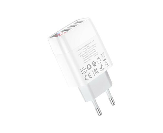 Зарядное устройство HOCO C93A Easy charge White (6931474760593), изображение 4 Зарядное устройство HOCO C93A Easy charge White (6931474760593), изображение 4