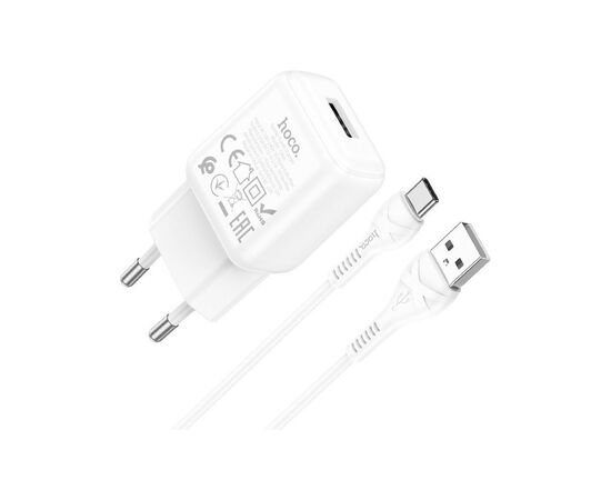 Зарядное устройство HOCO C96A charger set (Type-C) White (6931474766038), изображение 3 Зарядное устройство HOCO C96A charger set (Type-C) White (6931474766038), изображение 3