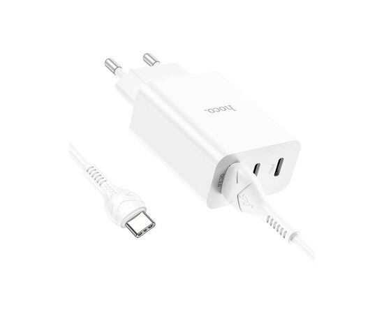 Зарядное устройство HOCO C99A charger set (Type-C) White (6931474767585), изображение 4 Зарядное устройство HOCO C99A charger set (Type-C) White (6931474767585), изображение 4