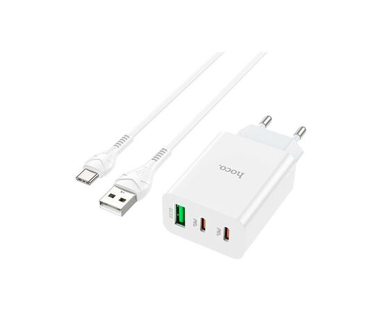 Зарядное устройство HOCO C99A charger set (Type-C) White (6931474767585), изображение 5 Зарядное устройство HOCO C99A charger set (Type-C) White (6931474767585), изображение 5