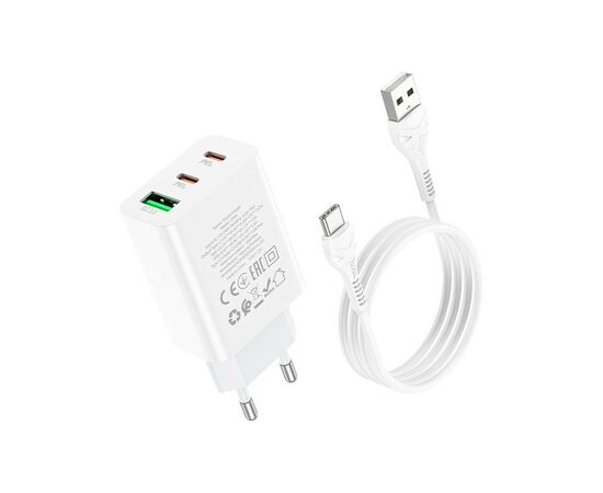 Зарядное устройство HOCO C99A charger set (Type-C) White (6931474767585), изображение 6 Зарядное устройство HOCO C99A charger set (Type-C) White (6931474767585), изображение 6