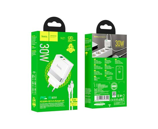 Зарядное устройство HOCO N21 Extension White (6931474757791), изображение 6