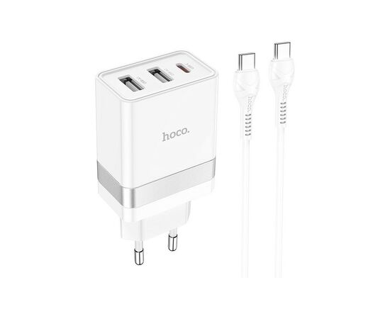 Зарядное устройство HOCO N21 Pro charger set (C to C) White (6931474778802)