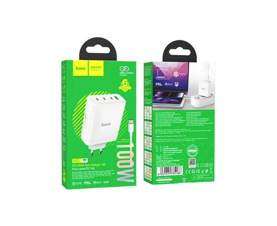 Зарядное устройство HOCO N31 White (6931474784186), изображение 6 Зарядное устройство HOCO N31 White (6931474784186), изображение 6