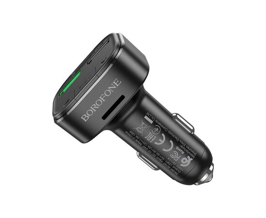 FM модулятор BOROFONE BC43 Flash 2 x USB Black (BC43B), изображение 3 FM модулятор BOROFONE BC43 Flash 2 x USB Black (BC43B), изображение 3