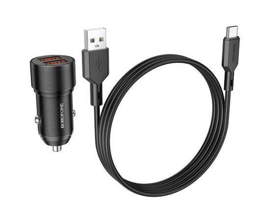 Зарядное устройство BOROFONE BZ19 charger set (Type-C) 2 x USB Black (BZ19CB)
