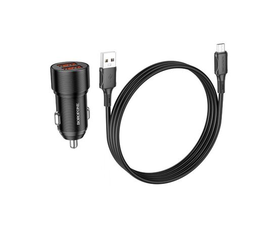 Зарядное устройство BOROFONE BZ19B charger set (Micro) 2 x USB Black (6941991101502)