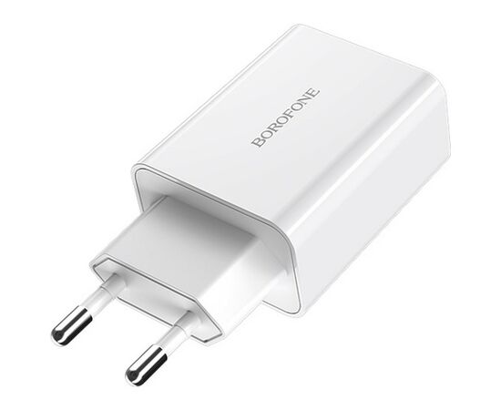 Зарядное устройство BOROFONE BA21A White (BA21AW), изображение 2 Зарядное устройство BOROFONE BA21A White (BA21AW), изображение 2