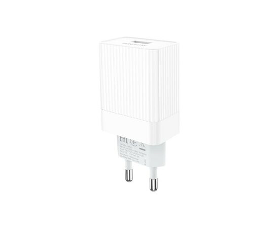 Зарядное устройство BOROFONE BA47A Mighty speed single port QC3.0 3A + Type-C cable White (BA47AW), изображение 2 Зарядное устройство BOROFONE BA47A Mighty speed single port QC3.0 3A + Type-C cable White (BA47AW), изображение 2