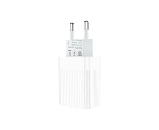 Зарядное устройство BOROFONE BA47A Mighty speed single port QC3.0 3A + Type-C cable White (BA47AW), изображение 7 Зарядное устройство BOROFONE BA47A Mighty speed single port QC3.0 3A + Type-C cable White (BA47AW), изображение 7