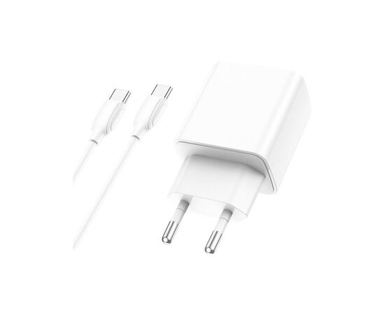 Зарядное устройство BOROFONE BA67A charger set (Type-C to Type-C) White (BA67ACCW)