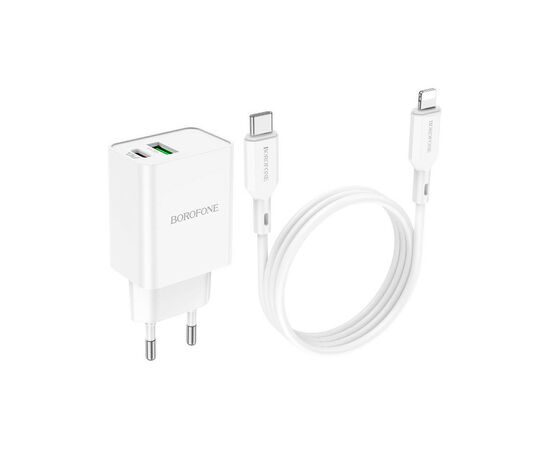 Зарядний пристрій BOROFONE BA69A charger set (C to iP) White (BA69ACLW)
