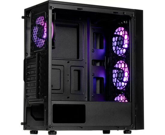 Корпус Qube CARNIVAL Black 4Fan (CARNIVAL_FFNU3), изображение 4 Корпус Qube CARNIVAL Black 4Fan (CARNIVAL_FFNU3), изображение 4