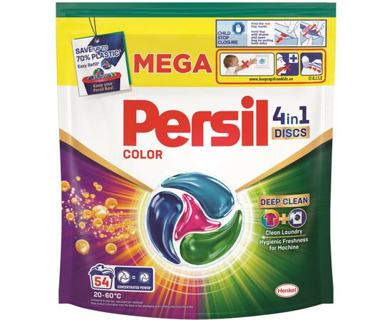 Капсулы для стирки Persil 4in1 Discs Color Deep Clean 54 шт. (9000101801293)