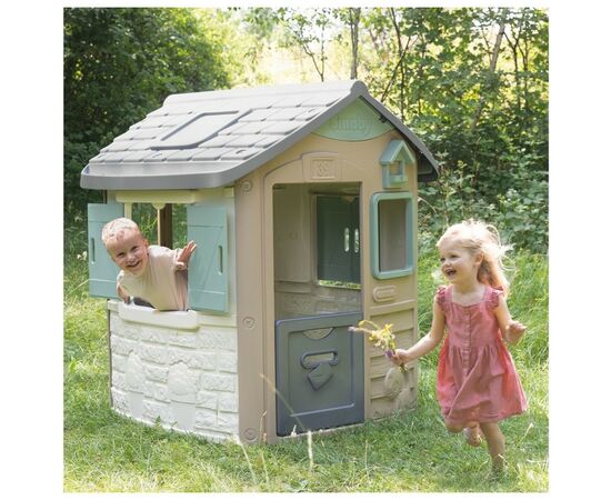 Игровой домик Smoby лесника Green Нео со ставнями 123x115x132 см (810503), изображение 4 Игровой домик Smoby лесника Green Нео со ставнями 123x115x132 см (810503), изображение 4