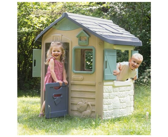 Игровой домик Smoby лесника Green Нео со ставнями 123x115x132 см (810503), изображение 5 Игровой домик Smoby лесника Green Нео со ставнями 123x115x132 см (810503), изображение 5