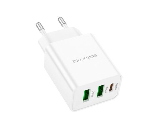 Зарядное устройство BOROFONE BA70A White (BA70AW), изображение 2 Зарядное устройство BOROFONE BA70A White (BA70AW), изображение 2