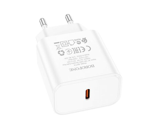 Зарядное устройство BOROFONE BA71A Power White (BA71AW), изображение 2 Зарядное устройство BOROFONE BA71A Power White (BA71AW), изображение 2