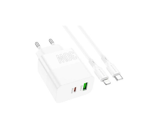 Зарядное устройство BOROFONE BA75A White (BA75ACLW), изображение 4 Зарядное устройство BOROFONE BA75A White (BA75ACLW), изображение 4