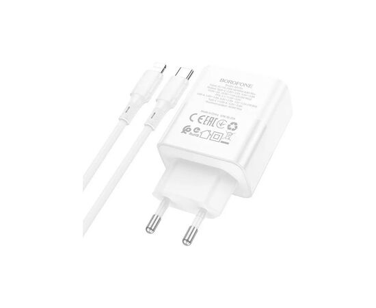 Зарядное устройство BOROFONE BA75A White (BA75ACLW), изображение 5 Зарядное устройство BOROFONE BA75A White (BA75ACLW), изображение 5