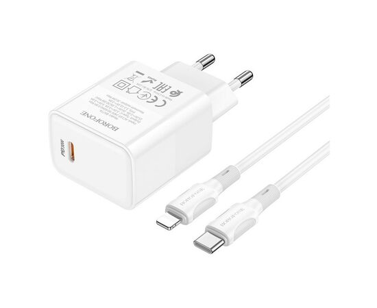 Зарядное устройство BOROFONE BA77A charger set (C to iP) White (6941991101281)