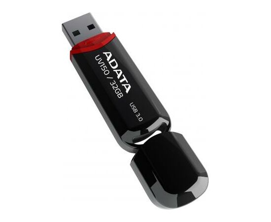 USB флеш накопитель ADATA 32Gb UV150 Black USB 3.0 (AUV150-32G-RBK), изображение 2 USB флеш накопитель ADATA 32Gb UV150 Black USB 3.0 (AUV150-32G-RBK), изображение 2