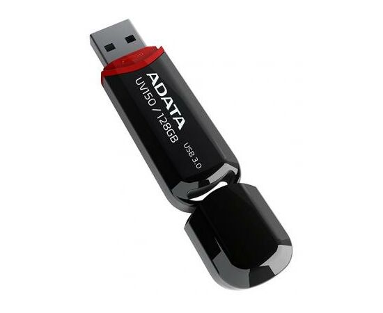 USB флеш накопитель ADATA 128GB UV150 Black USB 3.0 (AUV150-128G-RBK), изображение 5 USB флеш накопитель ADATA 128GB UV150 Black USB 3.0 (AUV150-128G-RBK), изображение 5