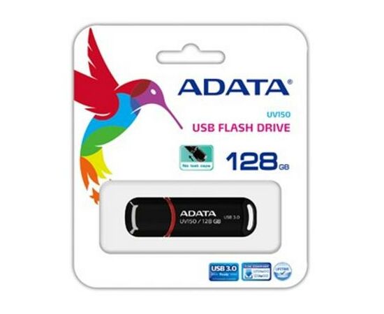 USB флеш накопитель ADATA 128GB UV150 Black USB 3.0 (AUV150-128G-RBK), изображение 6 USB флеш накопитель ADATA 128GB UV150 Black USB 3.0 (AUV150-128G-RBK), изображение 6