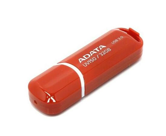 USB флеш накопитель ADATA 32GB UV150 Red USB 3.0 (AUV150-32G-RRD), изображение 2 USB флеш накопитель ADATA 32GB UV150 Red USB 3.0 (AUV150-32G-RRD), изображение 2