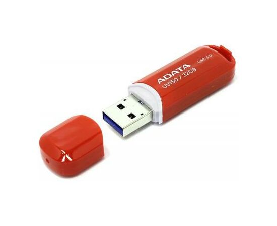 USB флеш накопитель ADATA 32GB UV150 Red USB 3.0 (AUV150-32G-RRD), изображение 3 USB флеш накопитель ADATA 32GB UV150 Red USB 3.0 (AUV150-32G-RRD), изображение 3