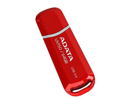USB флеш накопитель ADATA 64GB UV150 Red USB 3.0 (AUV150-64G-RRD), изображение 2 USB флеш накопитель ADATA 64GB UV150 Red USB 3.0 (AUV150-64G-RRD), изображение 2
