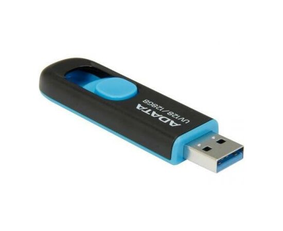 USB флеш накопитель ADATA 128GB UV128 Black/Blue USB 3.1 (AUV128-128G-RBE), изображение 5 USB флеш накопитель ADATA 128GB UV128 Black/Blue USB 3.1 (AUV128-128G-RBE), изображение 5
