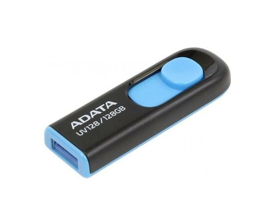 USB флеш накопитель ADATA 128GB UV128 Black/Blue USB 3.1 (AUV128-128G-RBE), изображение 7 USB флеш накопитель ADATA 128GB UV128 Black/Blue USB 3.1 (AUV128-128G-RBE), изображение 7