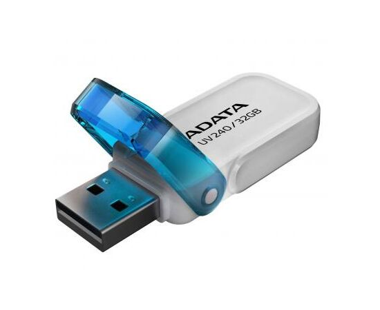 USB флеш накопитель ADATA 32GB UV240 White USB 2.0 (AUV240-32G-RWH), изображение 2 USB флеш накопитель ADATA 32GB UV240 White USB 2.0 (AUV240-32G-RWH), изображение 2