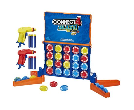 Настольная игра Hasbro Собери 4 Нёрф (E9122), изображение 3 Настольная игра Hasbro Собери 4 Нёрф (E9122), изображение 3