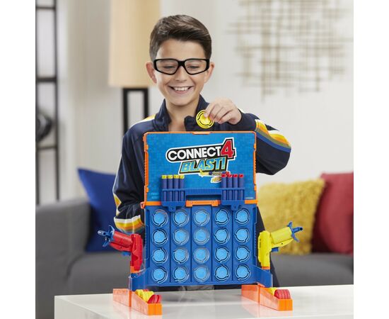 Настольная игра Hasbro Собери 4 Нёрф (E9122), изображение 4 Настольная игра Hasbro Собери 4 Нёрф (E9122), изображение 4