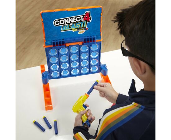 Настольная игра Hasbro Собери 4 Нёрф (E9122), изображение 5 Настольная игра Hasbro Собери 4 Нёрф (E9122), изображение 5