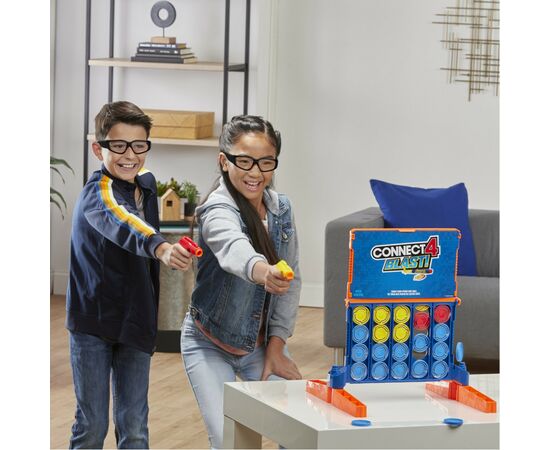 Настольная игра Hasbro Собери 4 Нёрф (E9122), изображение 6 Настольная игра Hasbro Собери 4 Нёрф (E9122), изображение 6