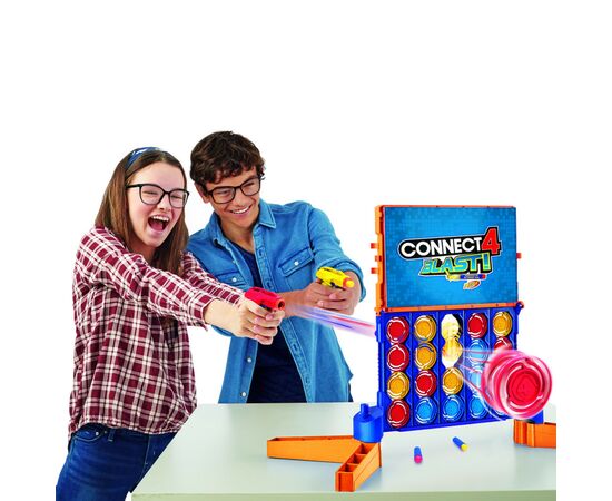 Настольная игра Hasbro Собери 4 Нёрф (E9122), изображение 7 Настольная игра Hasbro Собери 4 Нёрф (E9122), изображение 7