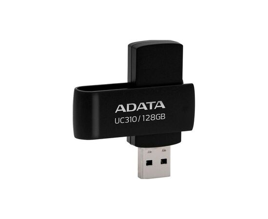 USB флеш накопитель ADATA 128GB UC310 USB 3.2 Black (UC310-128G-RBK), изображение 3 USB флеш накопитель ADATA 128GB UC310 USB 3.2 Black (UC310-128G-RBK), изображение 3
